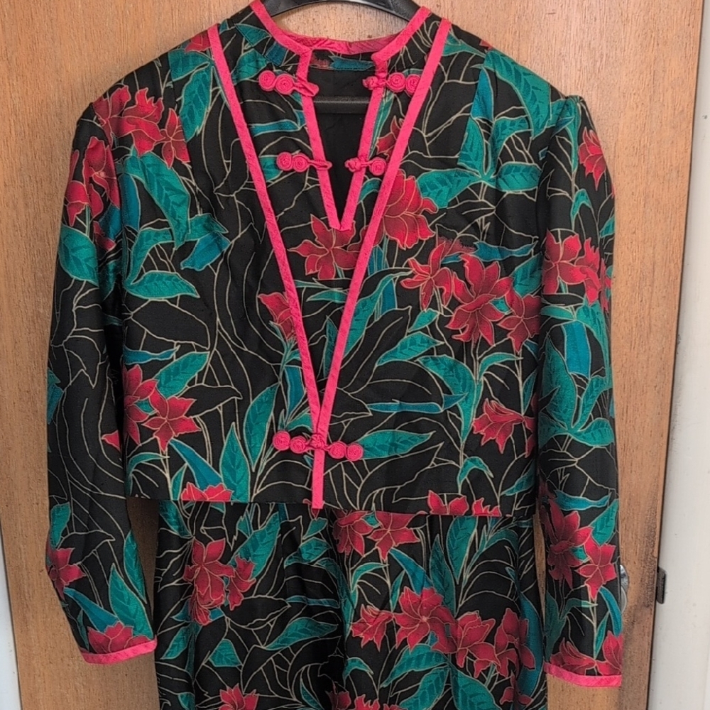Asian Inspired Custom Christmas Dress- Unique! Stunning! - Picture 7 of 15